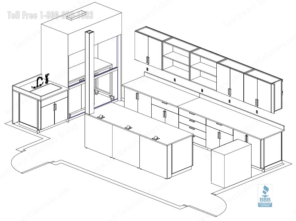 Laboratory Cabinets Workstations Casework Designs | Lab Furniture ...