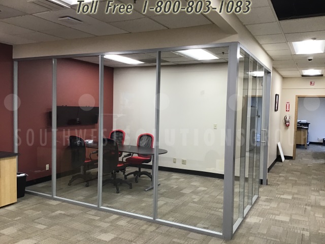 Glass Storage Partition Walls Office Privacy Enclosures Conference Area ...