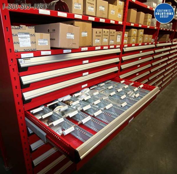 Automotive Parts Storage Drawers | Southwest Solutions Group