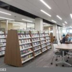 library media display shelving