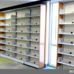 library wall shelving