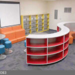 curved library bookcases