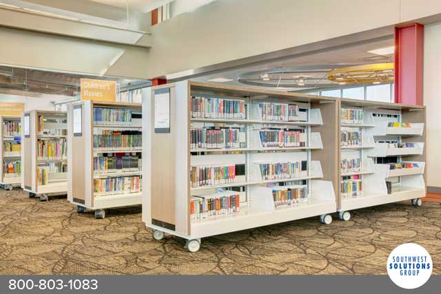 mobile library bookshelves