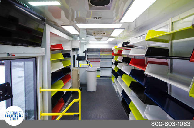 bookmobile van shelving