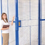 evidence storage cage fencing locker