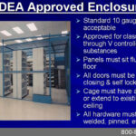 evidence storage cage large dea approved