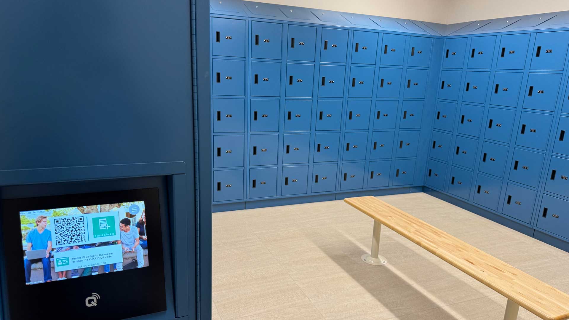 fitness center staff lockers